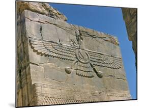 Ahura Mazda, Supreme God in Zoroastrianism, Persepolis, Unesco World Heritage Site, Iran-Richard Ashworth-Mounted Photographic Print