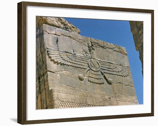 Ahura Mazda, Supreme God in Zoroastrianism, Persepolis, Unesco World Heritage Site, Iran-Richard Ashworth-Framed Photographic Print