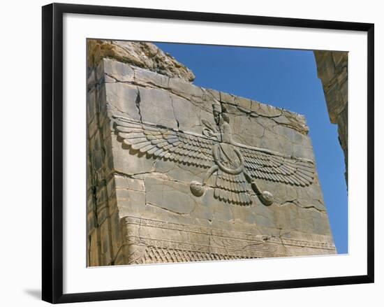 Ahura Mazda, Supreme God in Zoroastrianism, Persepolis, Unesco World Heritage Site, Iran-Richard Ashworth-Framed Photographic Print