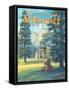 Ahwahnee Hotel-Kerne Erickson-Framed Stretched Canvas