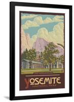 Ahwahnee Lodge, Yosemite National Park, California-Lantern Press-Framed Art Print