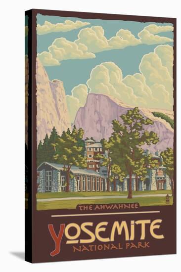 Ahwahnee Lodge, Yosemite National Park, California-Lantern Press-Stretched Canvas