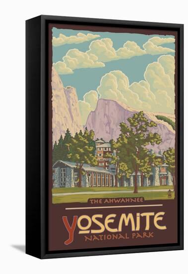 Ahwahnee Lodge, Yosemite National Park, California-Lantern Press-Framed Stretched Canvas