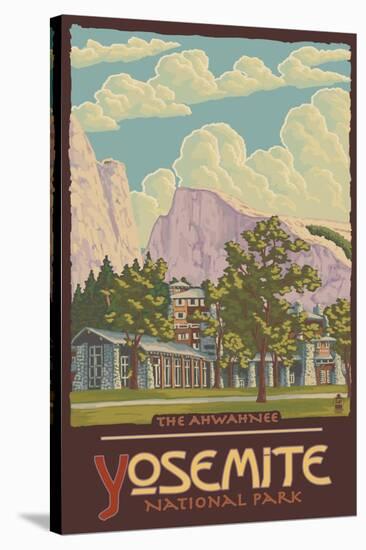 Ahwahnee Lodge, Yosemite National Park, California-Lantern Press-Stretched Canvas