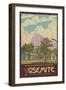 Ahwahnee Lodge, Yosemite National Park, California-Lantern Press-Framed Art Print