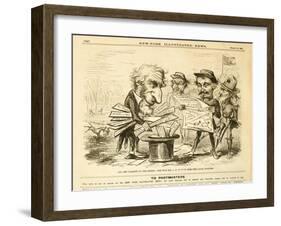 Aid and Comfort to the Enemy. - the Way Mr. J.G. B*****T Does the Loyal Business, 1862-Thomas Nast-Framed Giclee Print