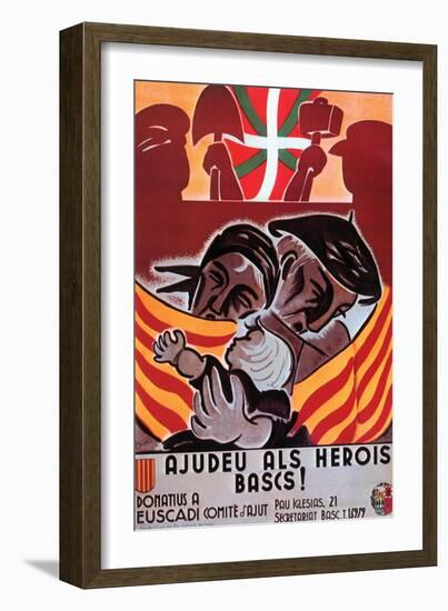 Aid for the Basque Heroes-S.H. Prives-Framed Art Print