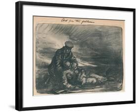 'Aid for the Fallen', 1914, (1914)-Thomas Brock-Framed Giclee Print