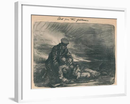 'Aid for the Fallen', 1914, (1914)-Thomas Brock-Framed Giclee Print
