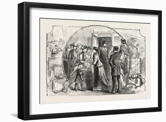 Aid for the Sick and Wounded in the East: Lady Nurses Leaving Victoria Station-null-Framed Giclee Print