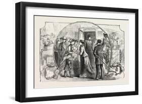 Aid for the Sick and Wounded in the East: Lady Nurses Leaving Victoria Station-null-Framed Giclee Print