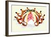 Aida Bomb Cake-null-Framed Art Print