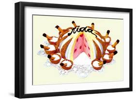 Aida Bomb Cake-null-Framed Art Print