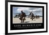 Aide Humanitaire: Citation Et Affiche D'Inspiration Et Motivation-null-Framed Photographic Print