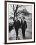 Aide John C. Culver Walking with Sen. Edward M. Kennedy-John Dominis-Framed Photographic Print