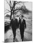 Aide John C. Culver Walking with Sen. Edward M. Kennedy-John Dominis-Mounted Photographic Print