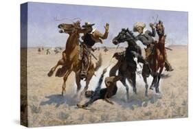 Aiding a Comrade, 1890-Frederic Sackrider Remington-Stretched Canvas