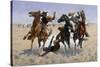 Aiding a Comrade, 1890-Frederic Sackrider Remington-Stretched Canvas