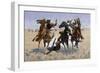 Aiding a Comrade, 1890-Frederic Sackrider Remington-Framed Giclee Print