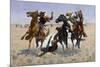 Aiding a Comrade. Date/Period: 1890. Painting. Oil on canvas Oil on canvas. Height: 871.47 mm (3...-Frederic Remington-Mounted Poster