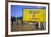 Aids Sign in the Village of Gimbii, Oromo Country, Welega State, Ethiopia, Africa-Bruno Barbier-Framed Photographic Print