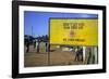 Aids Sign in the Village of Gimbii, Oromo Country, Welega State, Ethiopia, Africa-Bruno Barbier-Framed Photographic Print