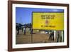 Aids Sign in the Village of Gimbii, Oromo Country, Welega State, Ethiopia, Africa-Bruno Barbier-Framed Photographic Print