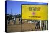Aids Sign in the Village of Gimbii, Oromo Country, Welega State, Ethiopia, Africa-Bruno Barbier-Stretched Canvas