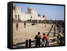 Aigues Mortes, Camargue, Provence, France-Walter Rawlings-Framed Stretched Canvas