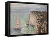 Aiguille and the Porte D'Aval, Etretat, 1886-Claude Monet-Framed Stretched Canvas