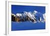 Aiguille Du Midi (3,842M) and Mont Blanc (4,810M) at Sunset, Haute Savoie, France, Europe-Frank Krahmer-Framed Photographic Print