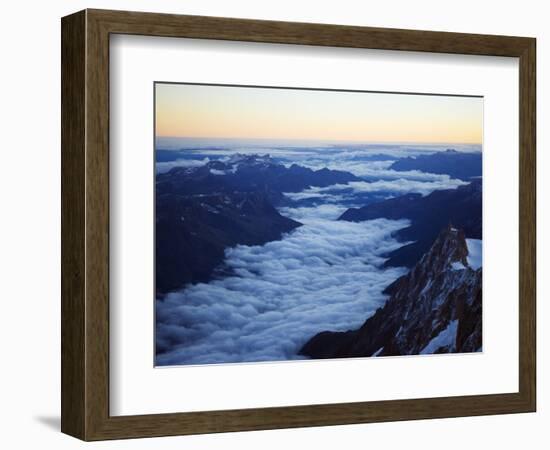 Aiguille Du Midi Cable Car Station, Mont Blanc Range, Chamonix, French Alps, France-Christian Kober-Framed Photographic Print