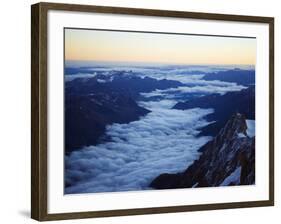 Aiguille Du Midi Cable Car Station, Mont Blanc Range, Chamonix, French Alps, France-Christian Kober-Framed Photographic Print