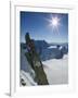 Aiguille du Midi, French Alps, Chamonix, France-Walter Bibikow-Framed Photographic Print