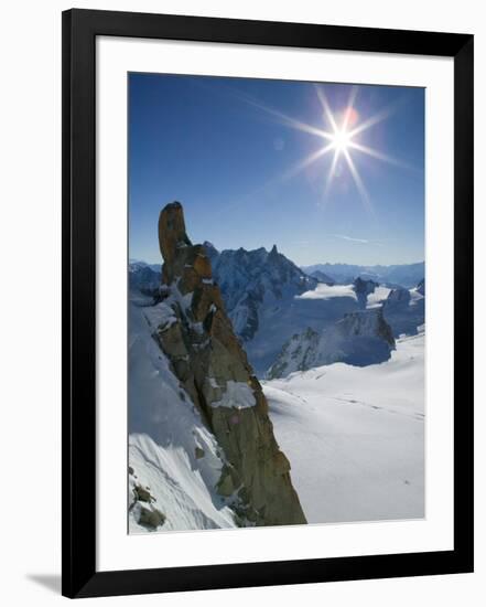 Aiguille du Midi, French Alps, Chamonix, France-Walter Bibikow-Framed Photographic Print