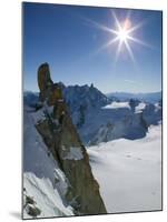 Aiguille du Midi, French Alps, Chamonix, France-Walter Bibikow-Mounted Photographic Print