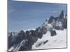 Aiguille Du Midi, View of the Mont Blanc Massif, Chamonix, Haute Savoie, French Alps, France, Europ-Angelo Cavalli-Mounted Photographic Print