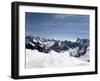 Aiguille Du Midi, View of the Mont Blanc Massif, Chamonix, Haute Savoie, French Alps, France, Europ-Angelo Cavalli-Framed Photographic Print