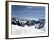 Aiguille Du Midi, View of the Mont Blanc Massif, Chamonix, Haute Savoie, French Alps, France, Europ-Angelo Cavalli-Framed Photographic Print