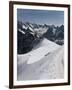 Aiguille Du Midi, View of the Mont Blanc Massif, Chamonix, Haute Savoie, French Alps, France, Europ-Angelo Cavalli-Framed Photographic Print