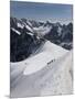 Aiguille Du Midi, View of the Mont Blanc Massif, Chamonix, Haute Savoie, French Alps, France, Europ-Angelo Cavalli-Mounted Photographic Print