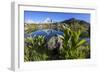 Aiguille Verte from Lac Des Cheserys, Haute Savoie, French Alps, France-Roberto Moiola-Framed Photographic Print