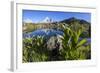 Aiguille Verte from Lac Des Cheserys, Haute Savoie, French Alps, France-Roberto Moiola-Framed Photographic Print