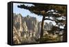 Aiguilles De Bavella Peaks, La Alta Rocca, Corsica, France-Walter Bibikow-Framed Stretched Canvas