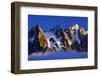 Aiguilles De Chamonix at Sunset with Clouds Rising, Haute Savoie, France, Europe, September 2008-Frank Krahmer-Framed Photographic Print