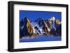 Aiguilles De Chamonix at Sunset with Clouds Rising, Haute Savoie, France, Europe, September 2008-Frank Krahmer-Framed Photographic Print