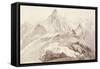 Aiguilles De Chamonix, C.1850-John Ruskin-Framed Stretched Canvas
