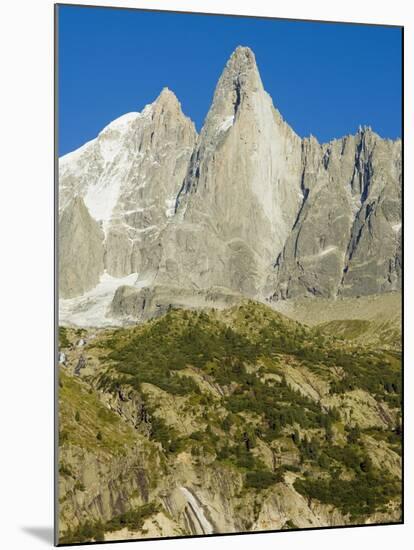 Aiguilles Du Dru, Mont Blanc Range, Chamonix, French Alps, France, Europe-Christian Kober-Mounted Photographic Print