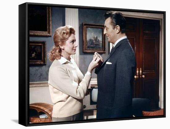 Ailleurs l'herbe est plus verte THE GRASS IS GREENER by StanleyDonen with Deborah Kerr and Robert M-null-Framed Stretched Canvas