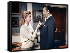 Ailleurs l'herbe est plus verte THE GRASS IS GREENER by StanleyDonen with Deborah Kerr and Robert M-null-Framed Stretched Canvas